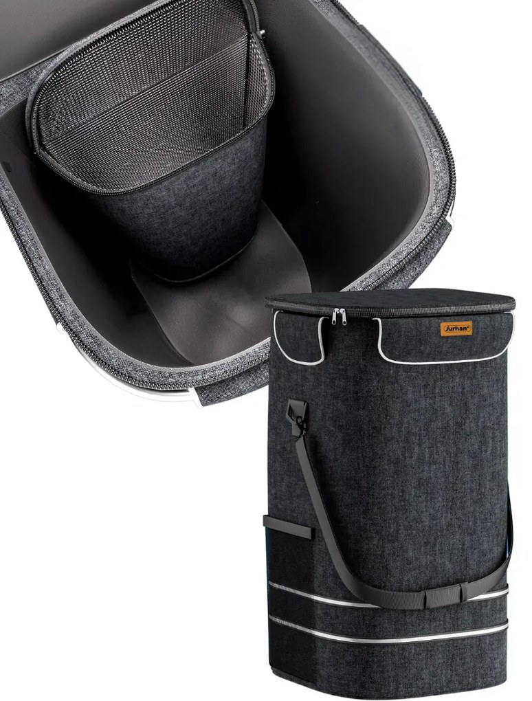 Jurhan COMFORT bevásárlótáska lépcsőjáró kerekekkel, 50l, fekete