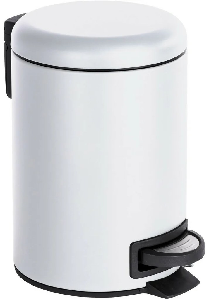 Wenko Leman pedálos szemetes 3 l, fehér, 3 l