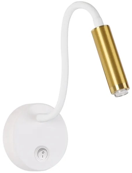 Brilagi - LED Dimmelhető flexibilis fali lámpa MAYA 1xG9/4W/230V fehér/arany