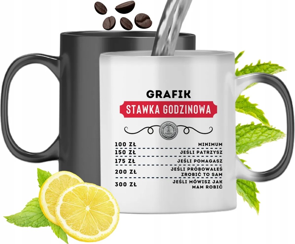 Grafika Varázslatos Bögre Születésnapi Ajándék Nyomtatott Fotóval