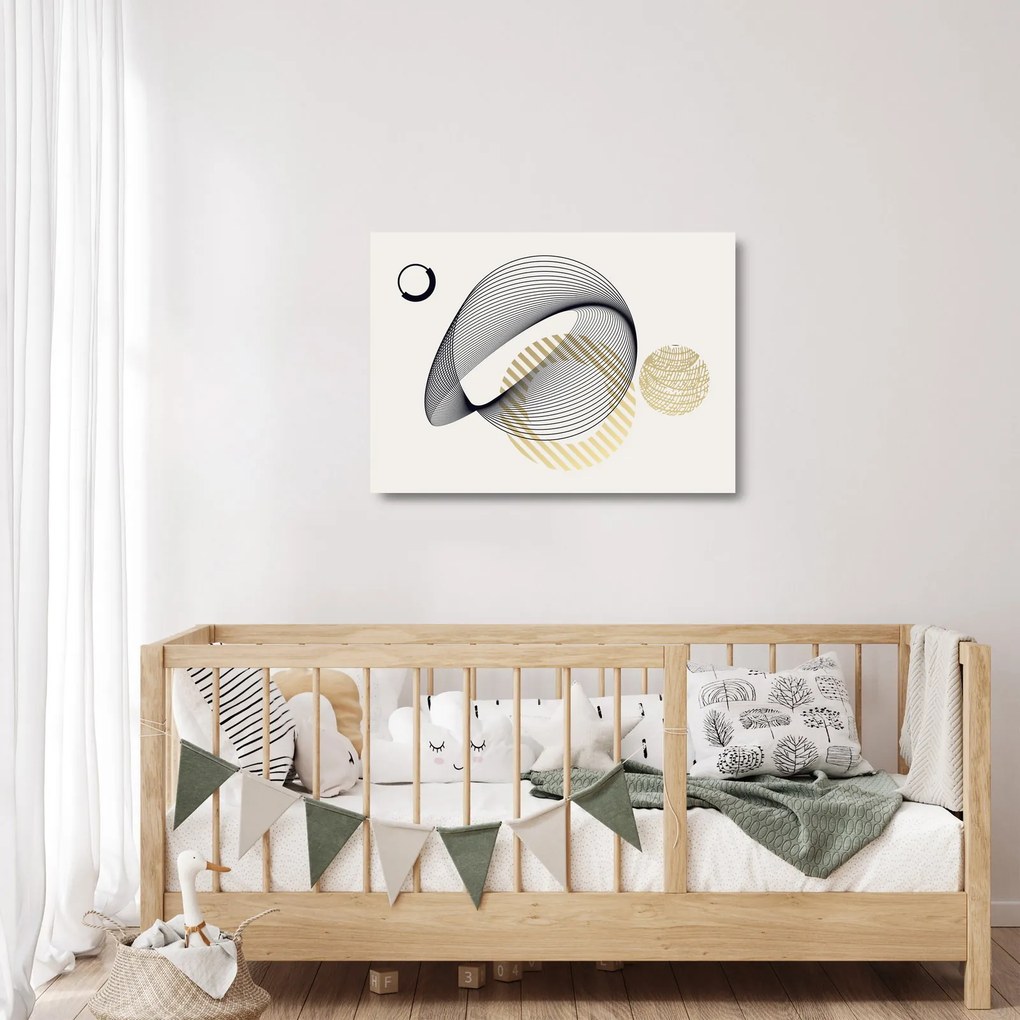 Üveg kép - Geometriai formák N⁰3 (70x50 cm)