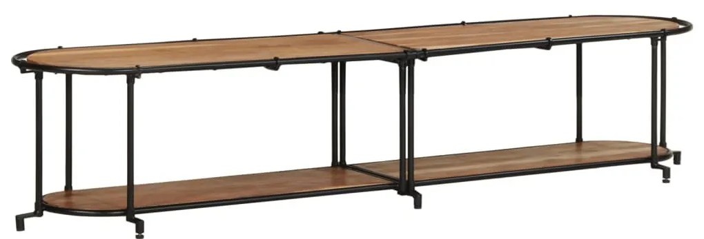 tömör akácfa TV-szekrény 200 x 42 x 40 cm
