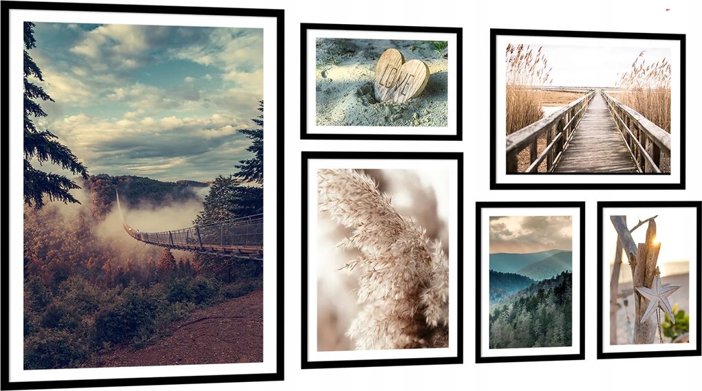 Készlet 6db-os Képek Poszterek keret nélkül KP209