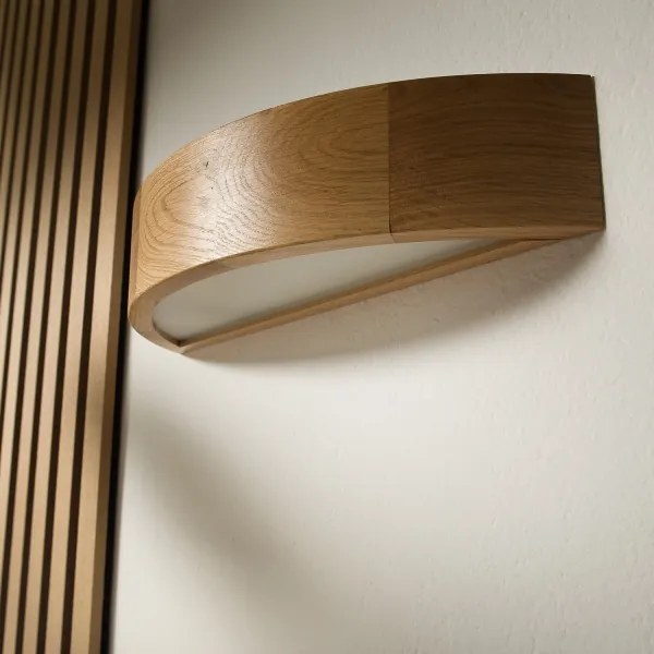Brilagi - LED RGBW fényerőszabályozható fali lámpa CARVALHO 1xE27/9W/230V Wi-Fi tölgy