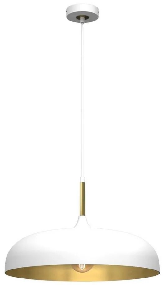 Brilagi - Csillár zsinóron ABRAHAM 1xE27/60W/230V átm. 45 cm fehér