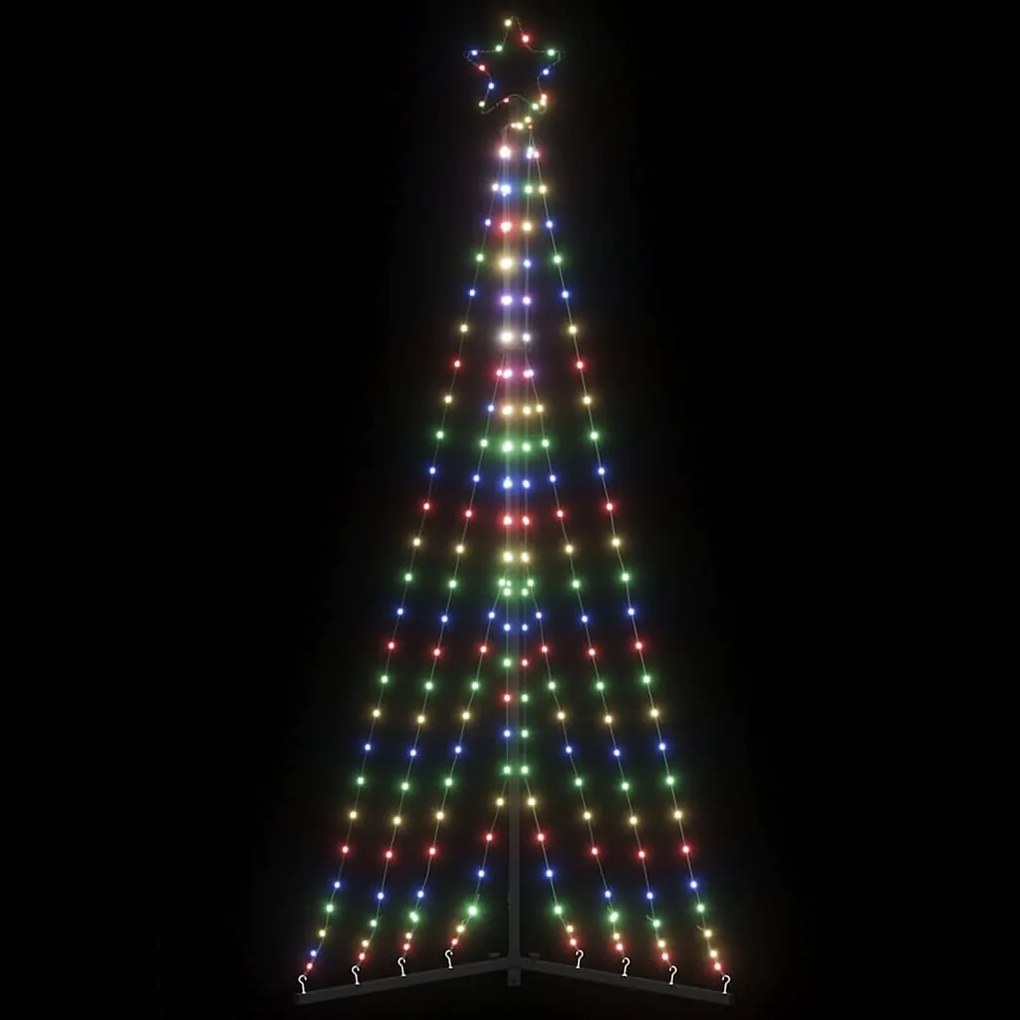 színes LED karácsonyfa 339 LED 187 cm