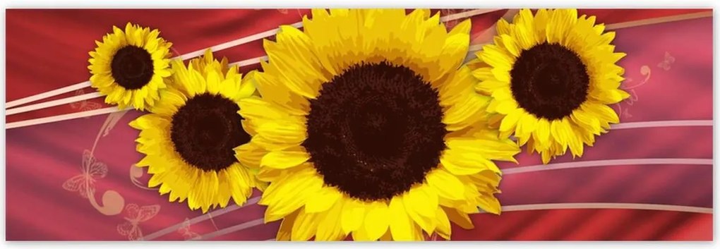 Poszterek 200x66 Napfény absztrakt