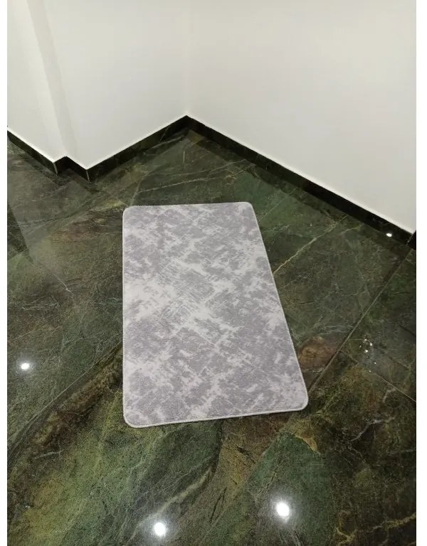 PLÜSS SZŐNYEG VITRIN 60X100 VILÁGOS SZÜRKE-FEHÉR SSB015