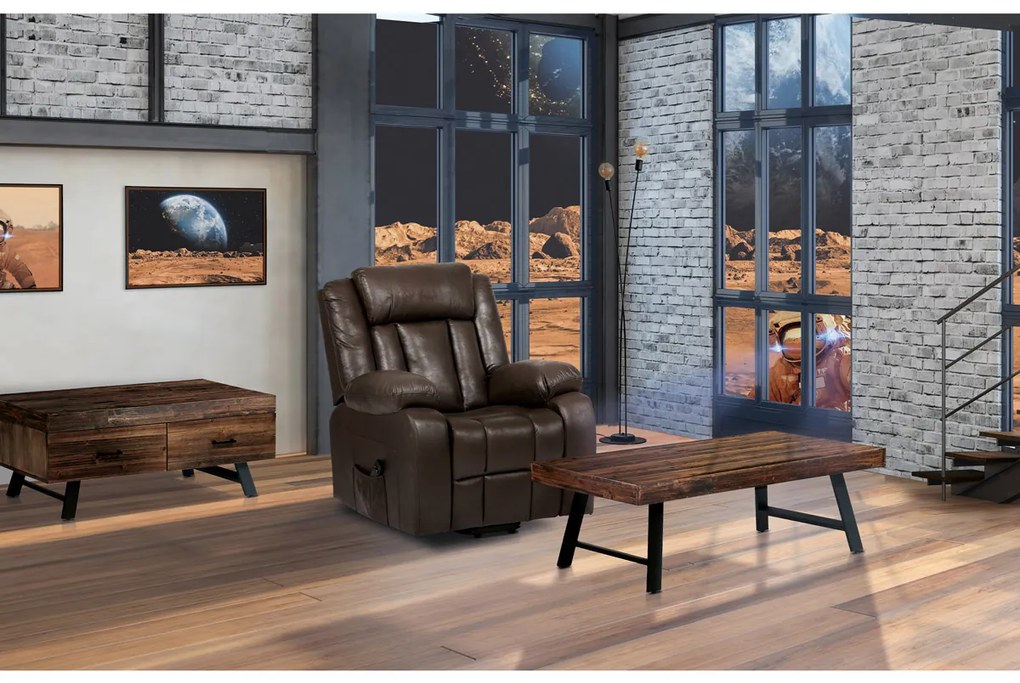 Tömör fenyőfa dohányzóasztal, 120 x 60 x 48 cm