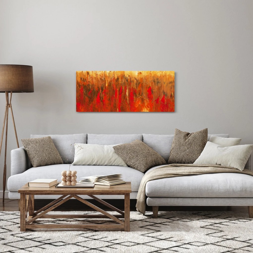 Kép - Festett absztrakció (120x50 cm)