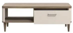 NOR dohányzóasztal, barna/bézs