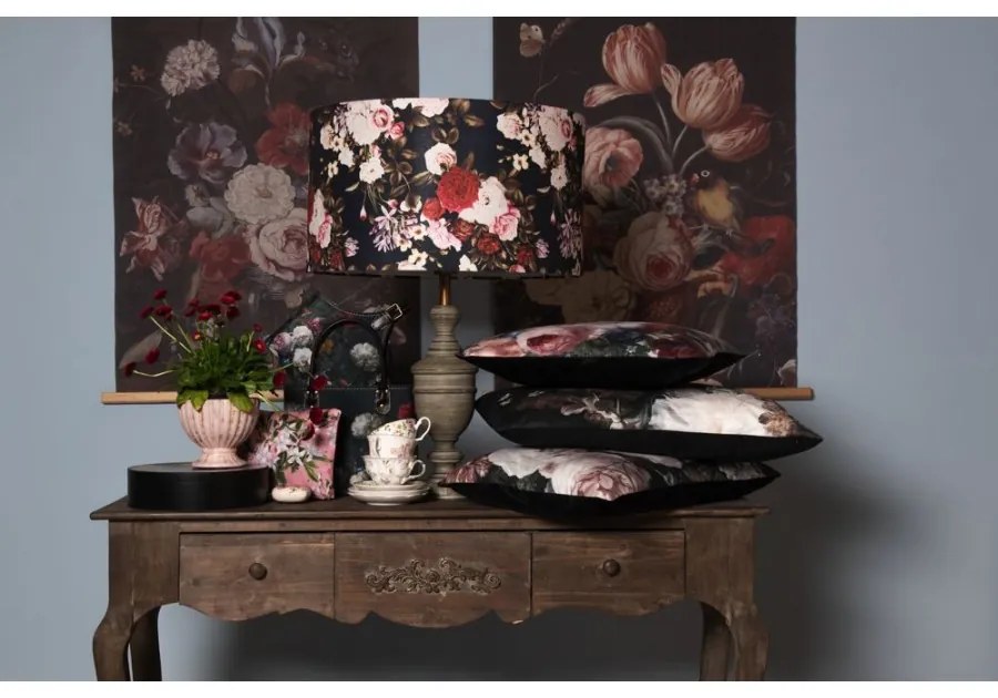 Koptatott szürke fa lámpatest, búra nélkül, 13x50 cm