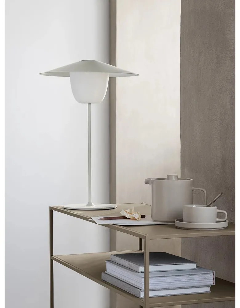 Sötétszürke fém konzolasztal 35x85 cm Fera – Blomus