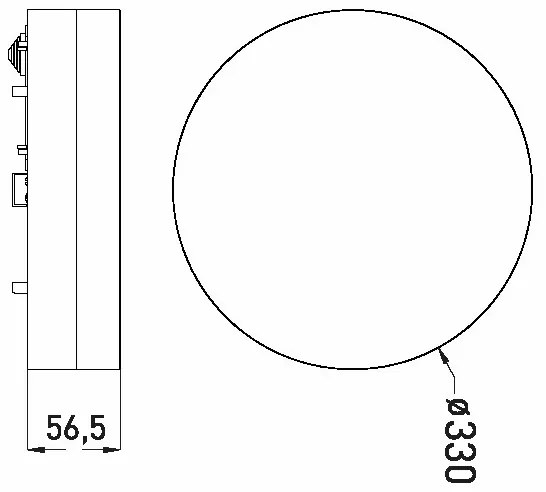 LED Fürdőszobai mennyezeti lámpa LED/30W/230V 3000/4000/6000K átm. 33 cm IP44