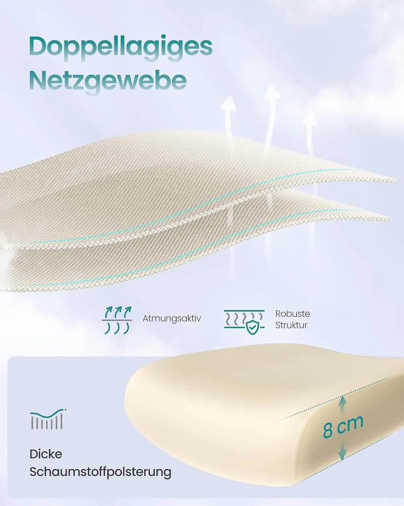 Irodai szék, ergonomikus forgó szék, légáteresztő, homokbézs