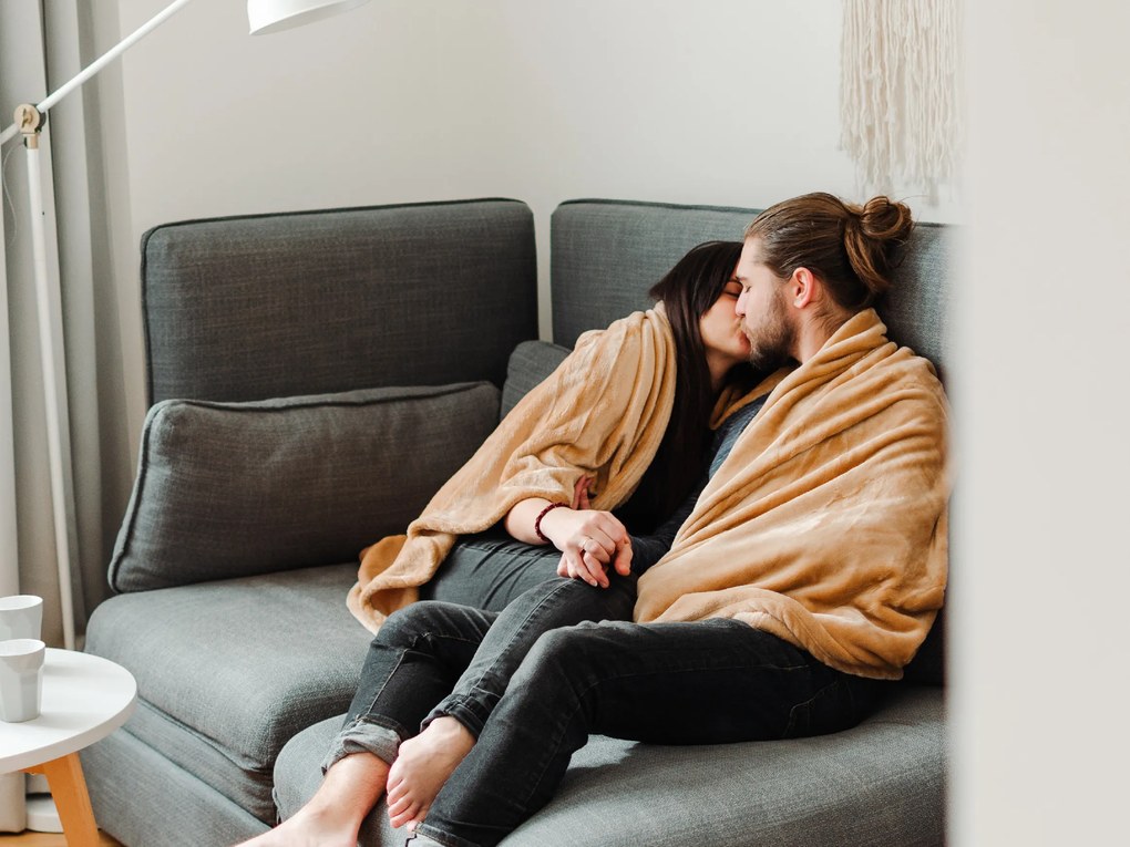 Mikroszálas pléd 200x230 cm bézs