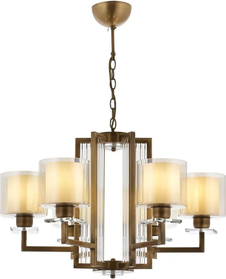 VARANA láncos csillár 6xE27/40W/230V bronz