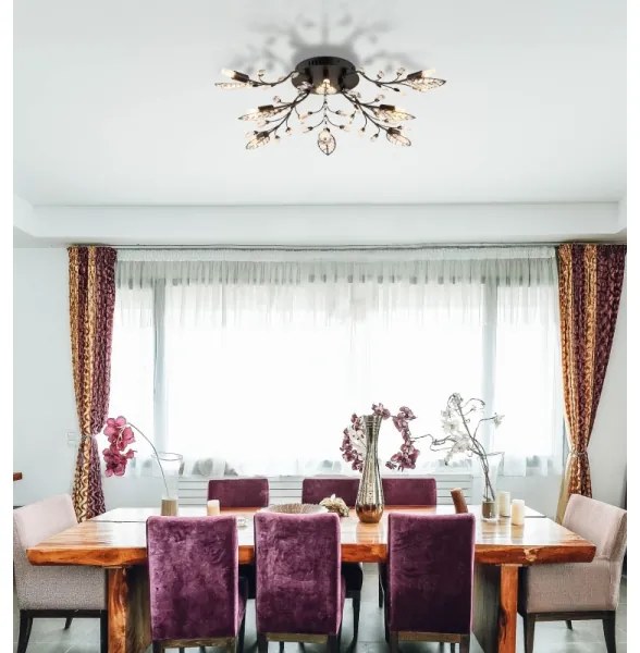 Globo 63007-8 - JANIS mennyezeti lámpa 8xG9/5W/230V, átm. 76 cm