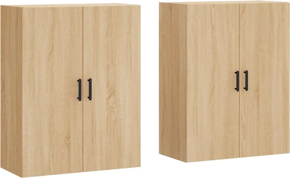vidaXL 2 db sonoma tölgy fali szekrény 69,5 x 34 x 90 cm