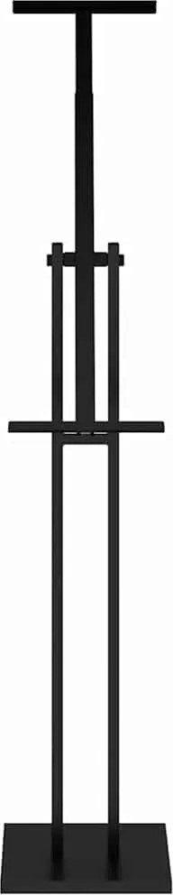 vidaXL Kiállító Állvány 2 pcs Fekete 26,5 x 26,5 x 150 cm Acél