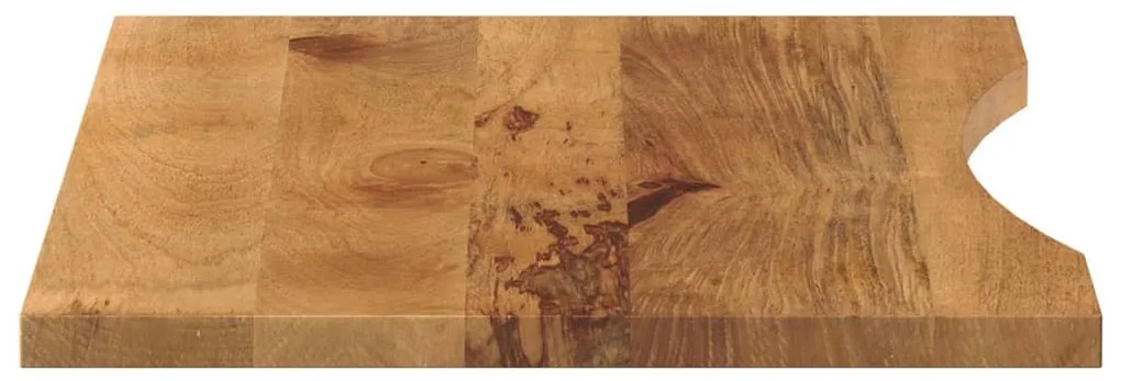 tömör nyers mangófa íves asztallap 90 x 60 x 2,5 cm