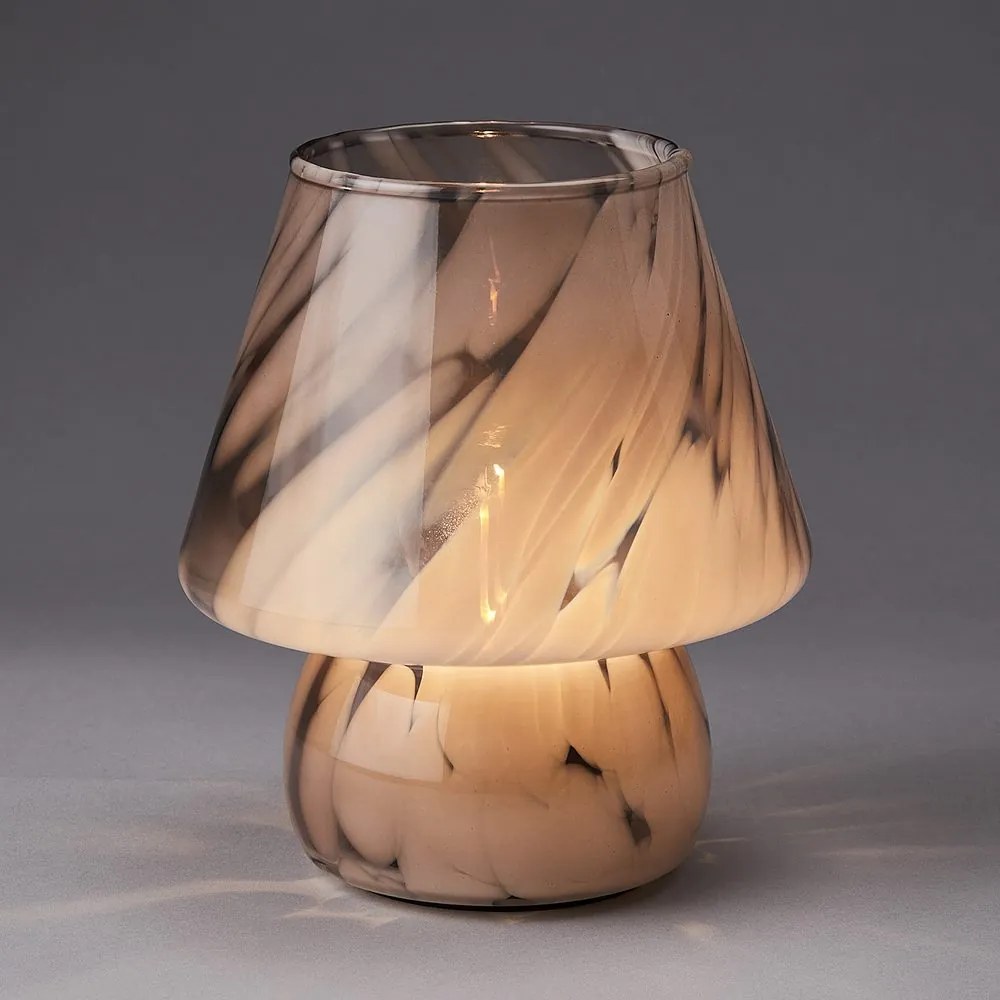 MISS MARBLE LED lámpa, bézs 16,5cm