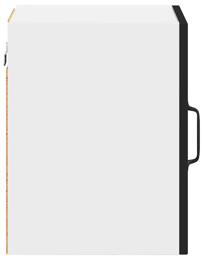 Fali konyhaszekrény 2 pcs Fekete 30 x 31 x 40 cm Faanyag