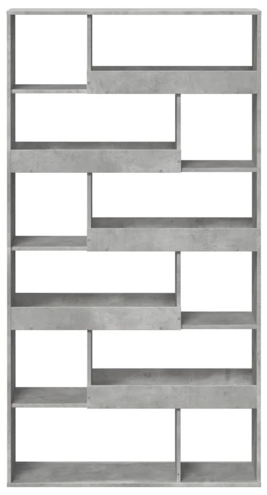 betonszürke szerelt fa térelválasztó 100 x 33 x 187,5 cm