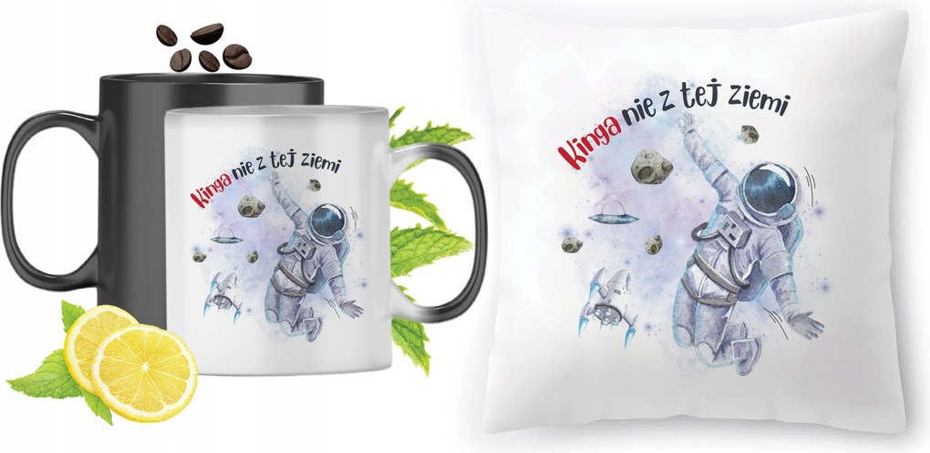 Kinga Mágikus bögre fényképes nyomott mintás párna szett