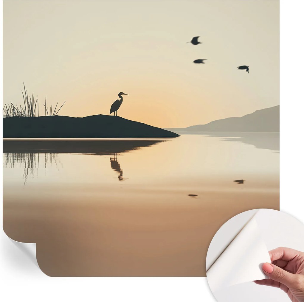 Dekoratív öntapadós fotótapéta irodába Reggeli csend 250x250 cm