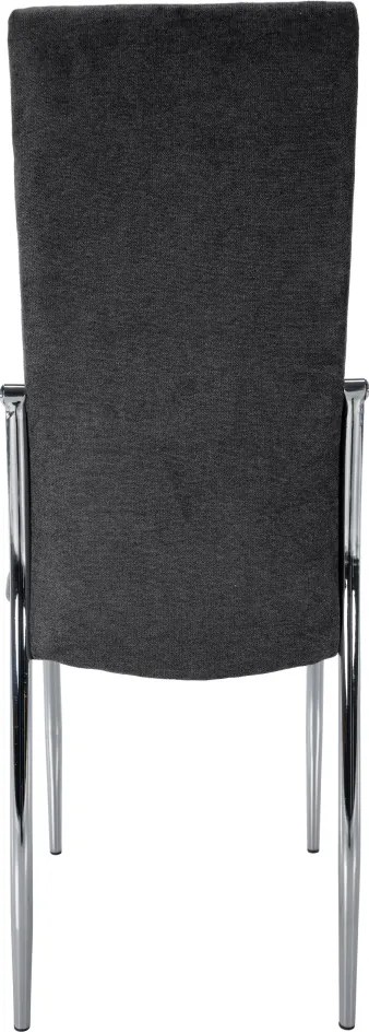 Szék, sötétszürke szövet/fém, ADORA 2 NEW