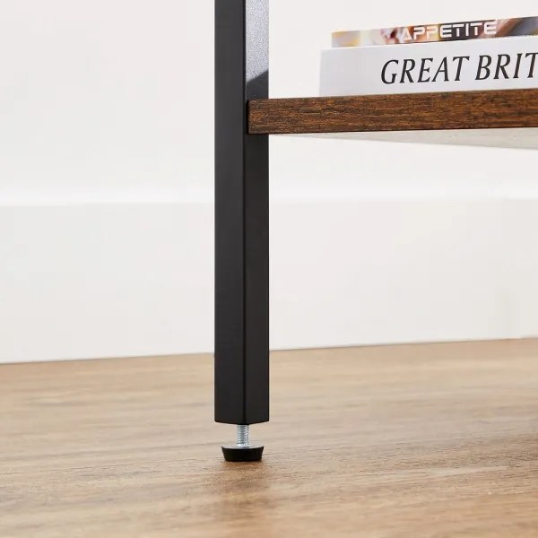 Éjjeliszekrény ARIN barna/fekete