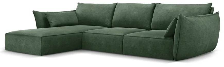 Sötétzöld sarokkanapé (bal oldali) Vanda – Mazzini Sofas