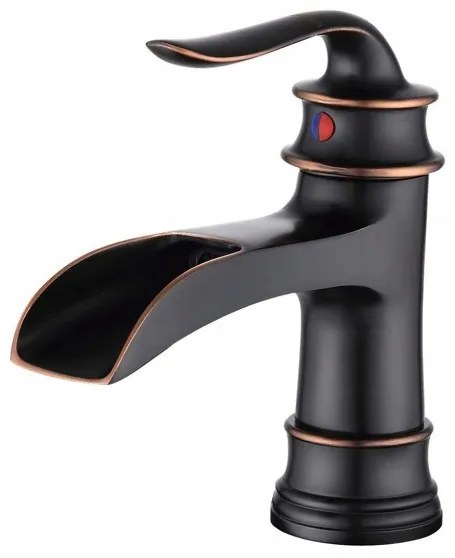 YOKA Venice rusztikus mosdó csaptelep - fekete