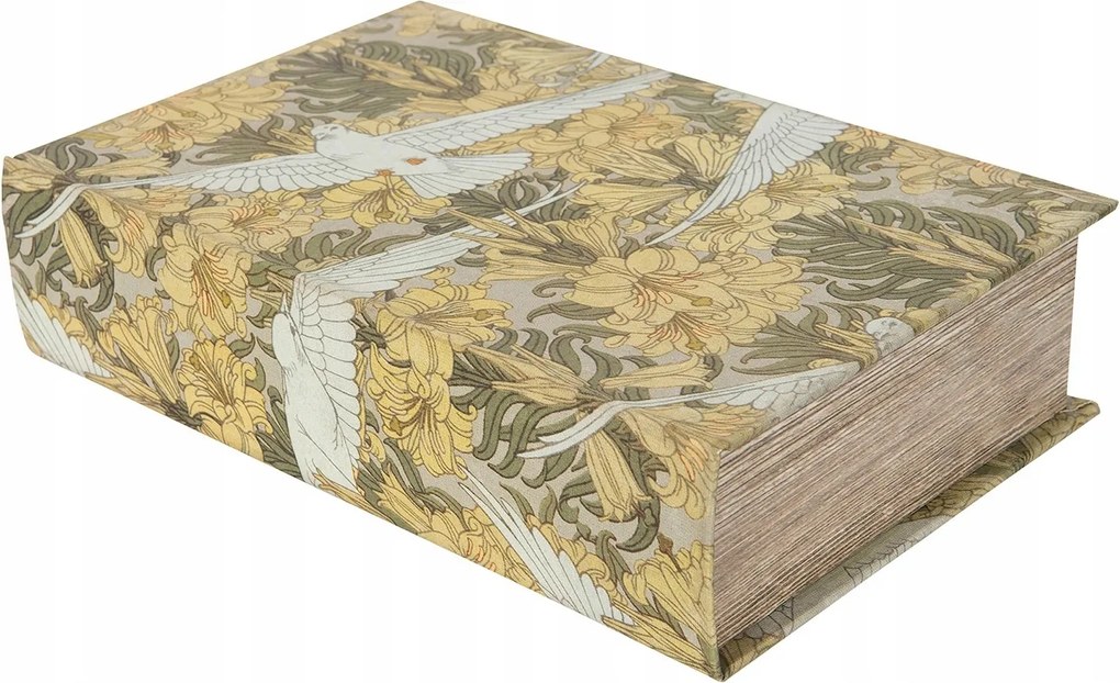 Doboz Mint Egy Könyv Hamis Apróságok Ékszerek Ajándék Galambok 24cm