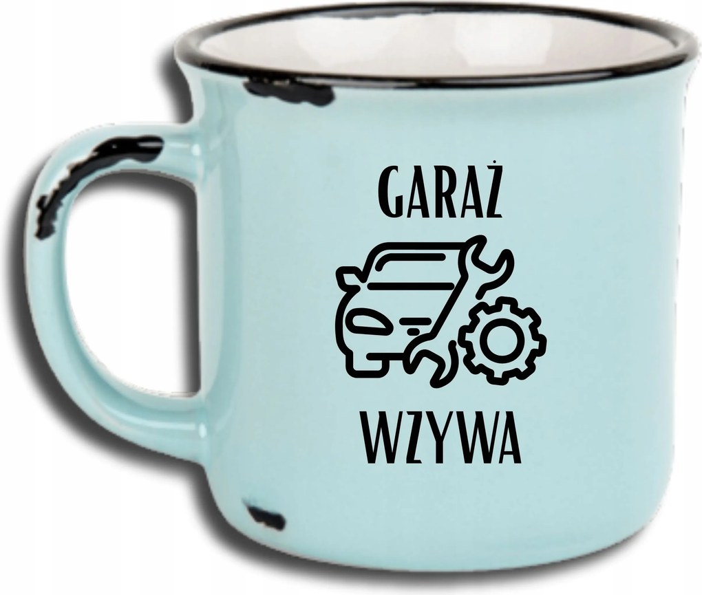 Bögre Kék Retro Vicces Ajándék Apák Napja Garázs Hívó