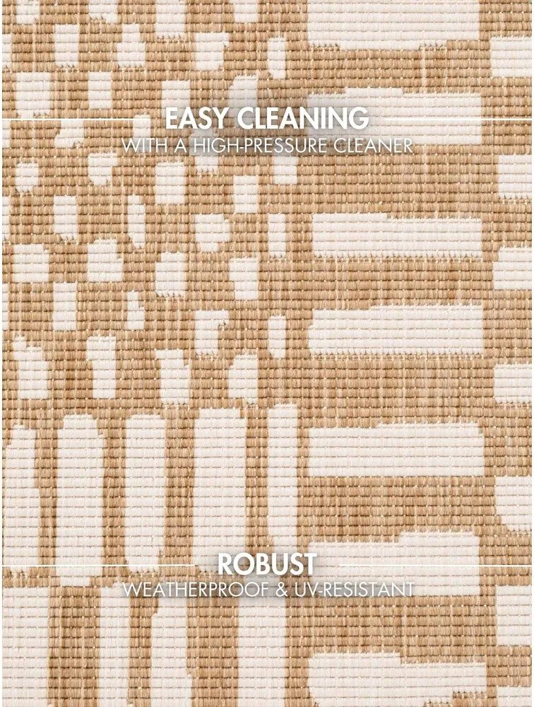 Krémszínű-natúr színű kültéri-beltéri szőnyeg 200x300 cm Haringey Barkham – Ted Baker