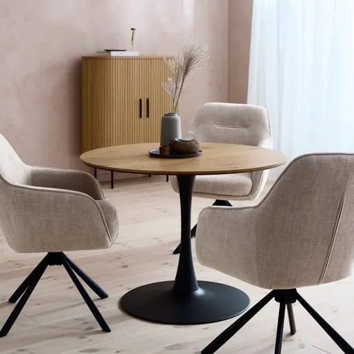 Unique Furniture CESURA Étkezőasztal 100x100 cm barna fa 53190000