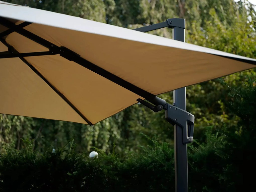 Virgo Flex napernyő 3x3 m bézs + keresztállvány