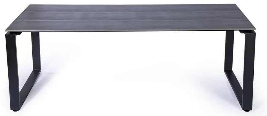 4 db rattan étkezőszék Gabriela és fekete asztal Strong - Bonami Essentials