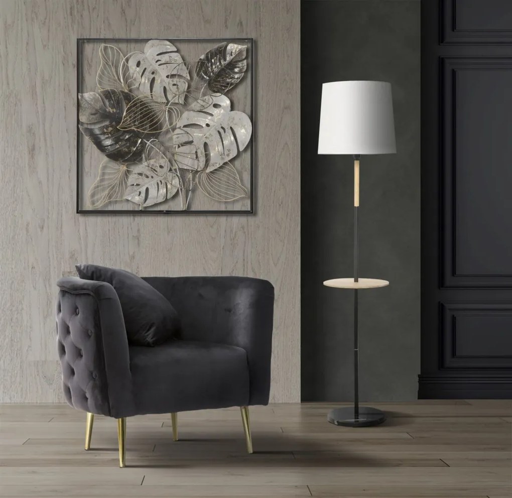 Fotel bucarest fekete 76x74x71cm