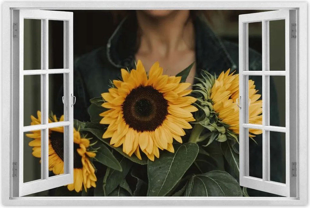 Poszterek 90x60 Napraforgók Virágok