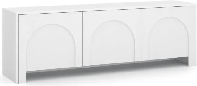 ARCO AR02 3 ajtós TV-állvány, fehér/fehér