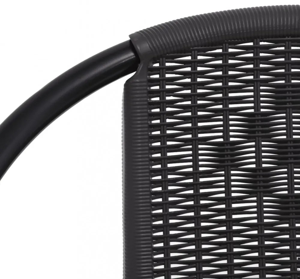 8 db műanyag rattan és acél kerti étkezőszék 110 kg