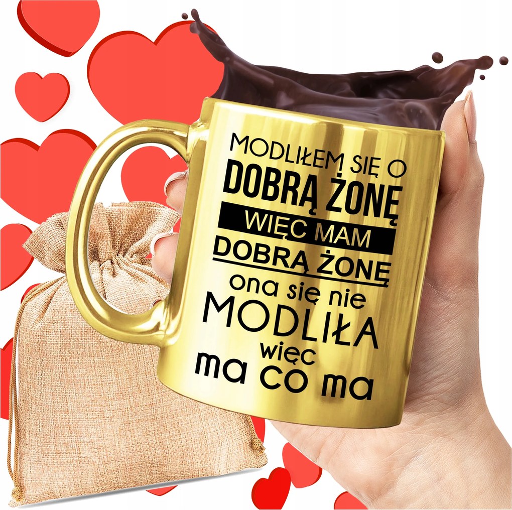 Arany Bögre Imádkoztam Egy Jó Feleségért Arany Bögre A Férjemnek Valentin Nap