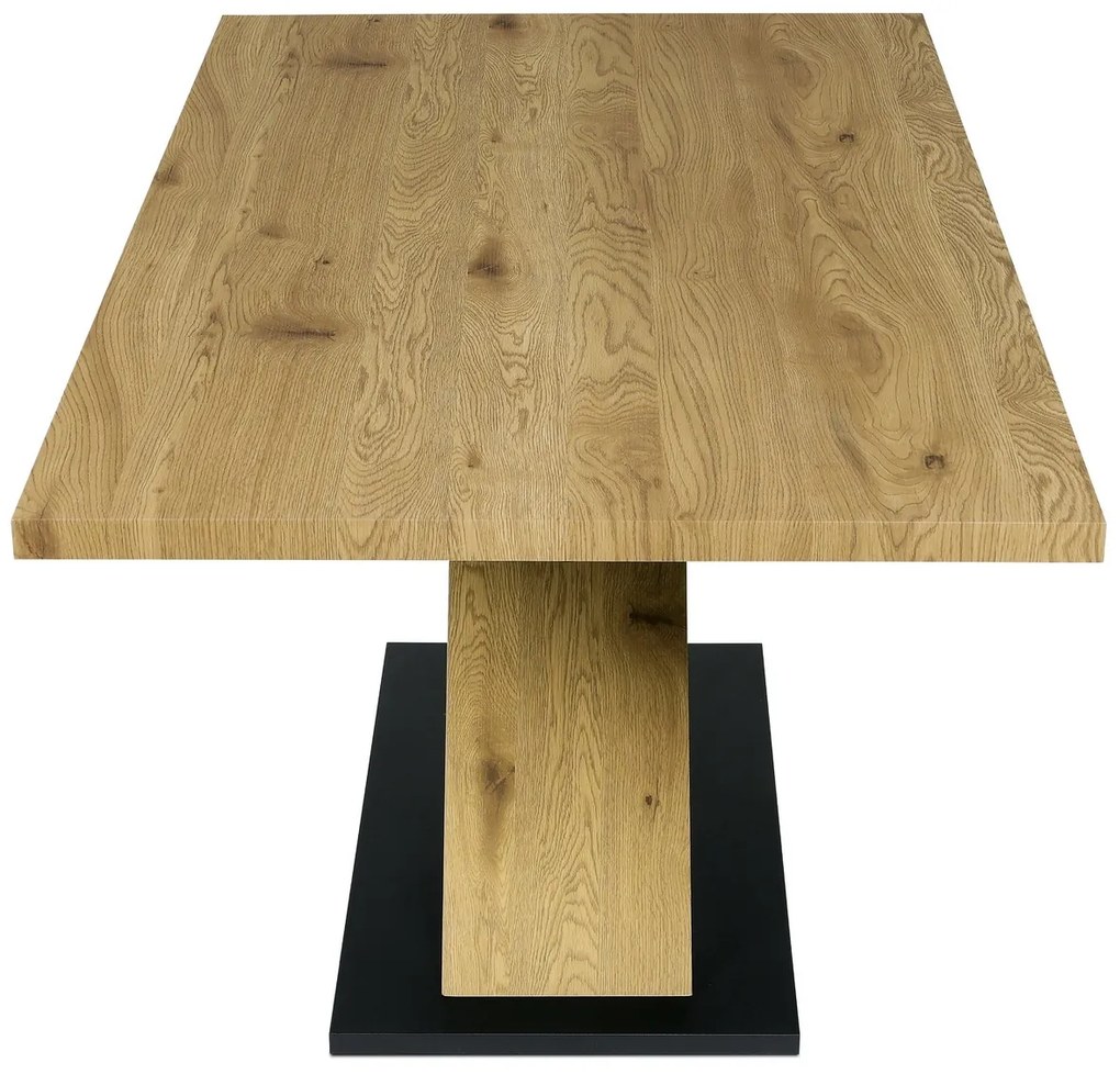 Étkezőasztal X 160 x 90 cm, tölgyfa