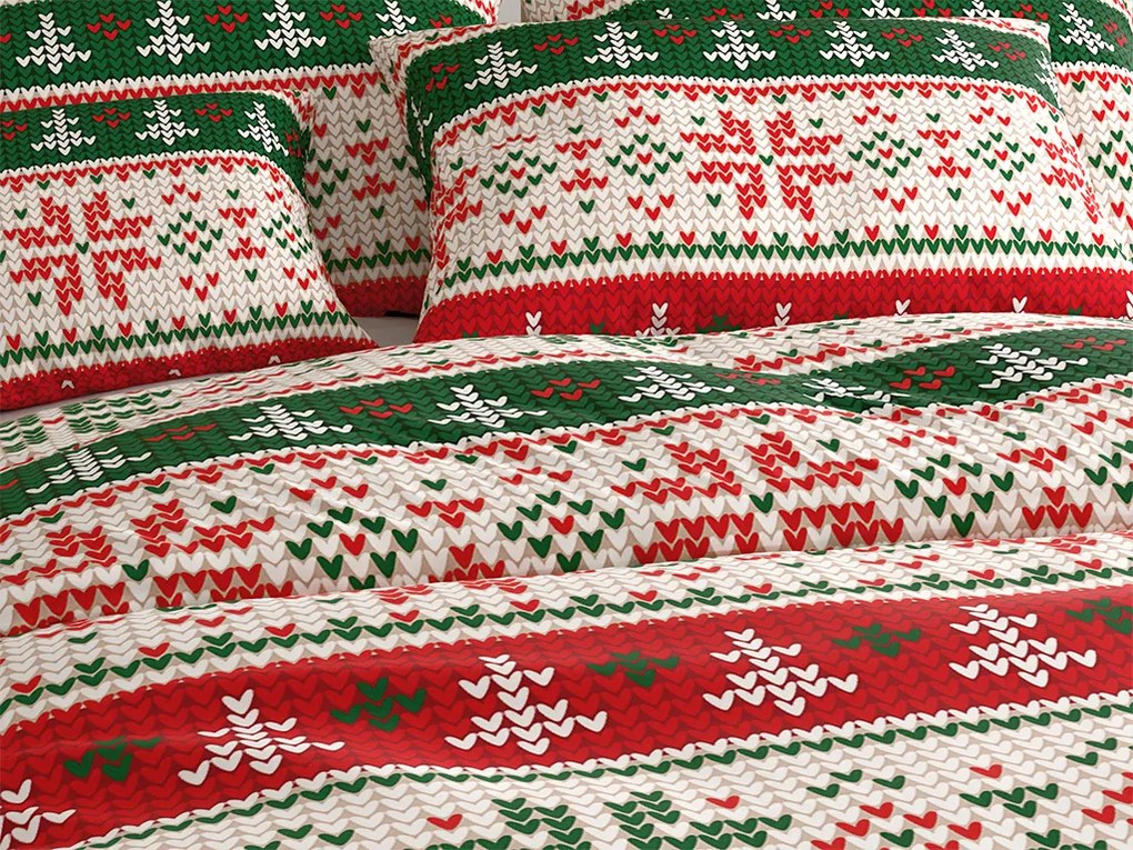 Mikroszálas ágyneműhuzat FROSTED CHRISTMAS színes Ágyneműhuzat mérete: 2 db 70 x 90 cm | 200 x 220 cm
