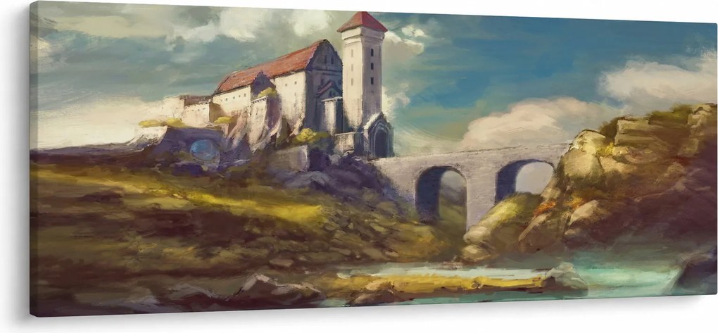 Kép - Középkori vár (120x50 cm)