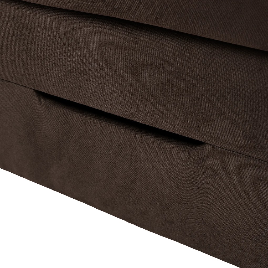 Boxspring ágy, 200x200, barna, APRIL