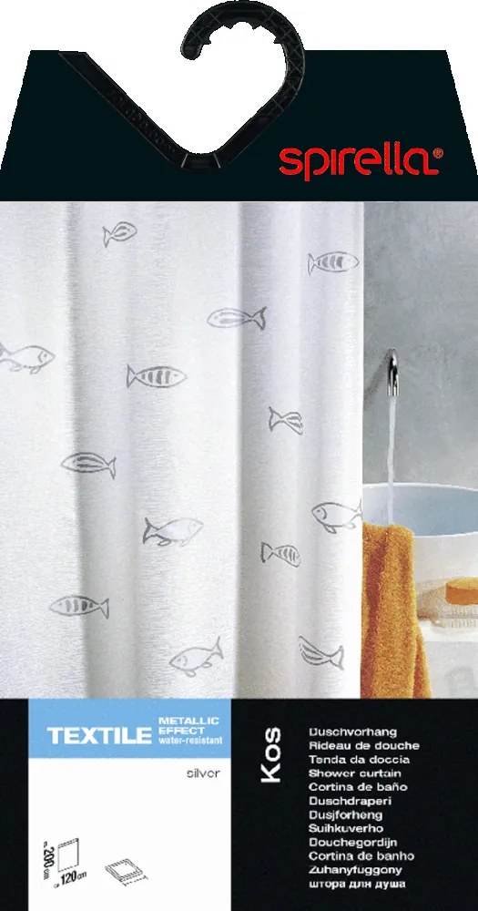 Zuhanyfüggöny 120x200 cm Kos – Spirella
